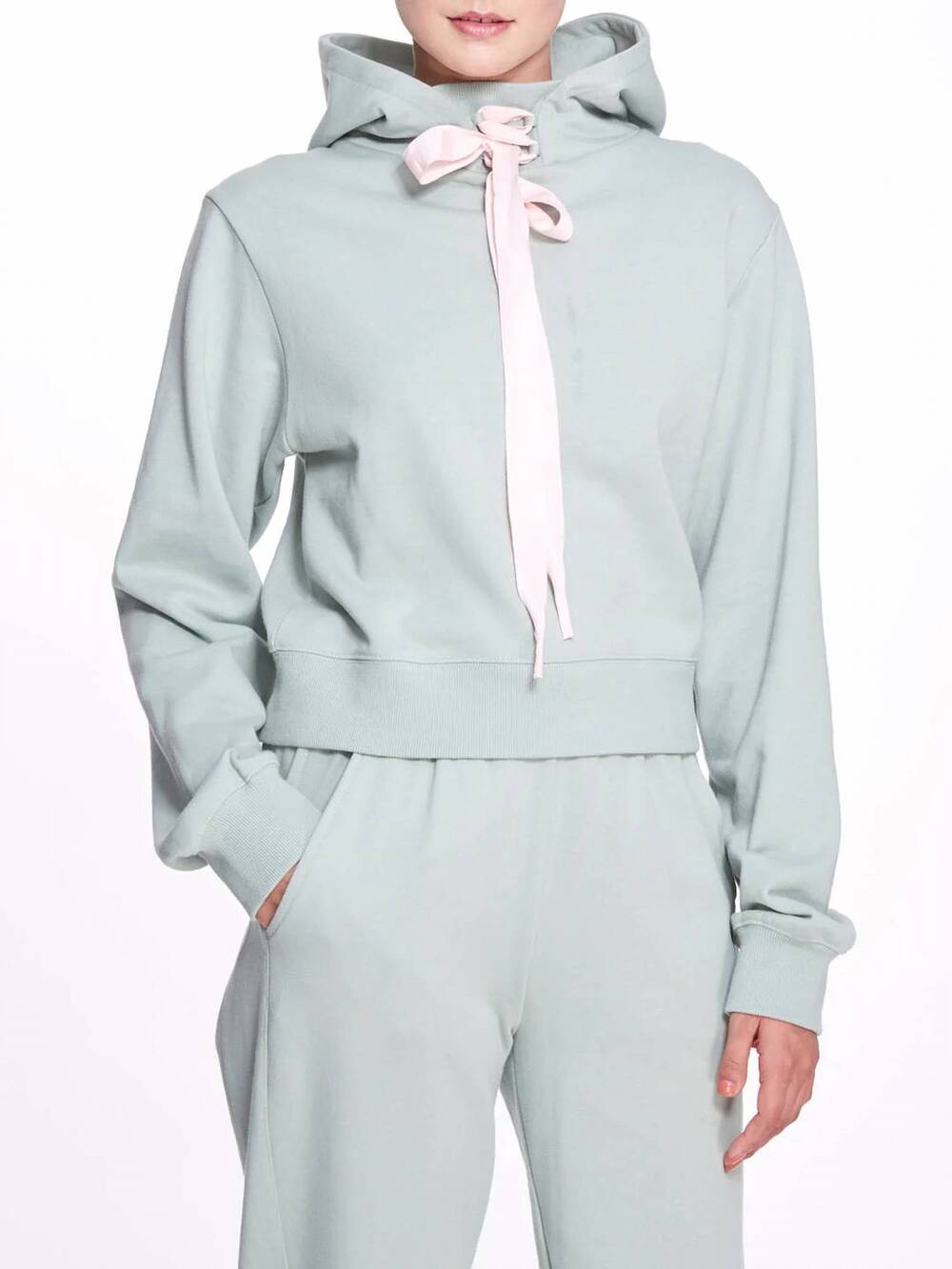 NEW MARCHESA ATHLEISURE remy sweatshirt in sage